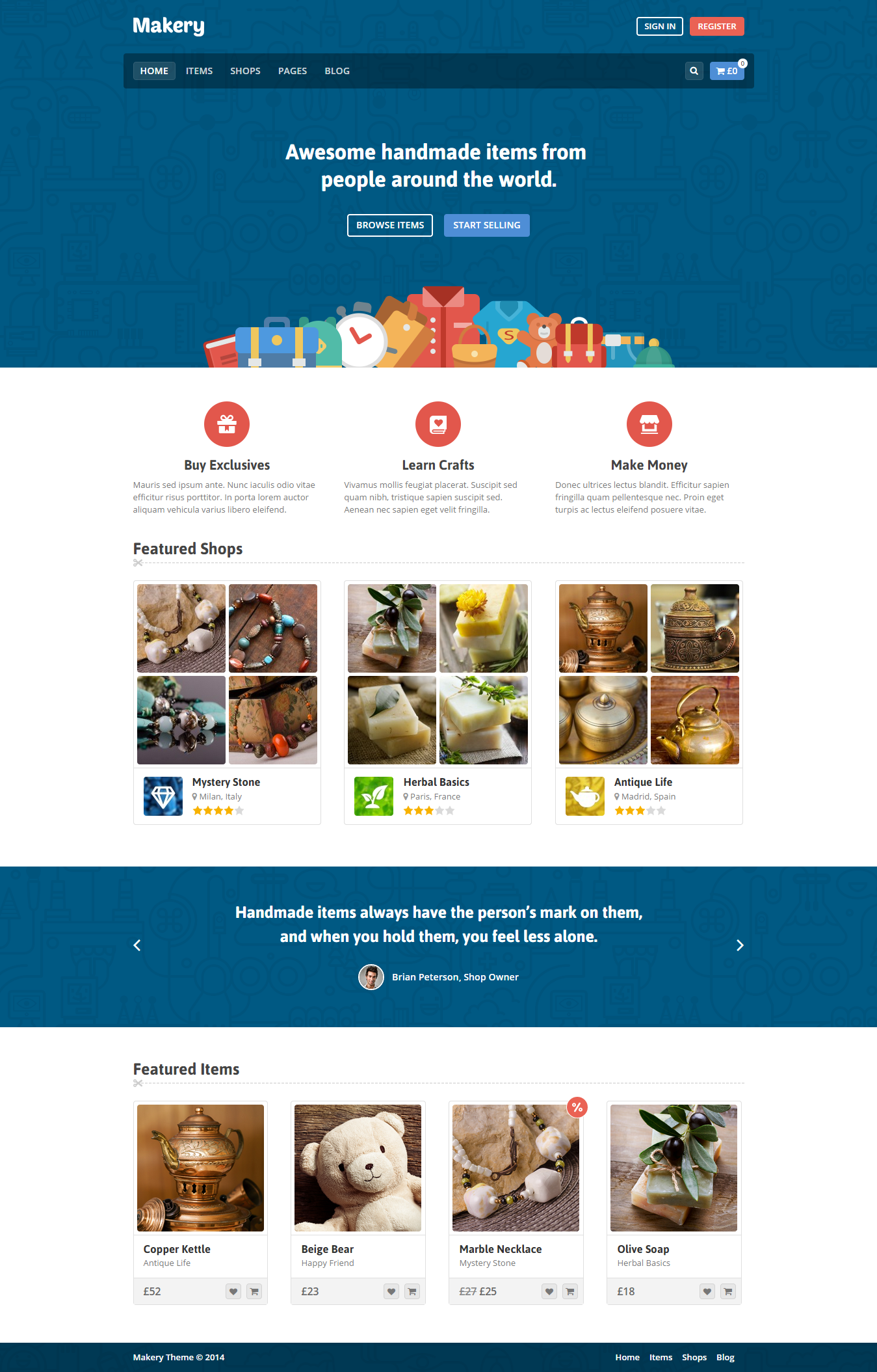 Makery - Marketplace WordPress Theme